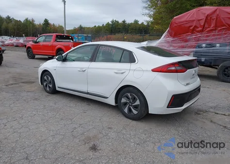 2017 Hyundai Ioniq Hybrid Sel z USA, uszkodzony, nr VIN KMHC75LC2HU021900